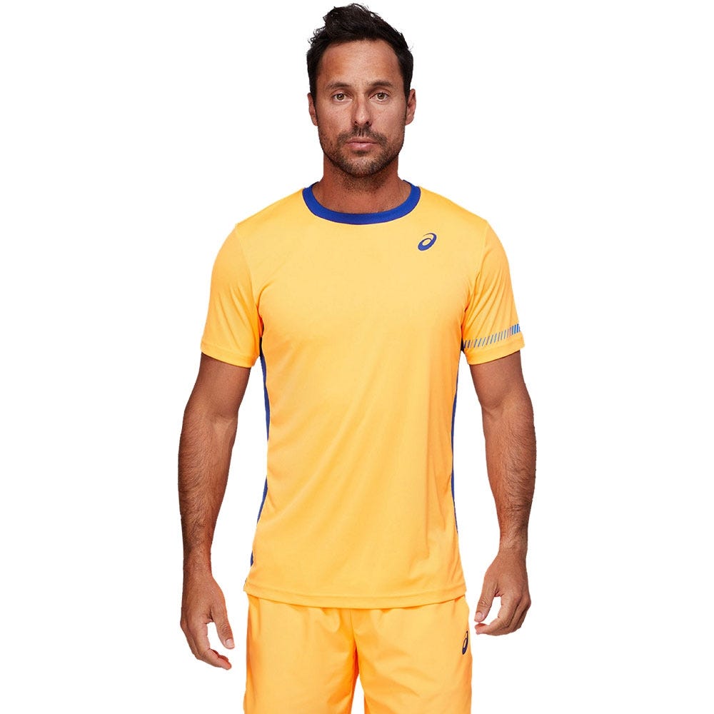 CAMISETA ASICS PADEL M SS 2041A166 AMARILLO