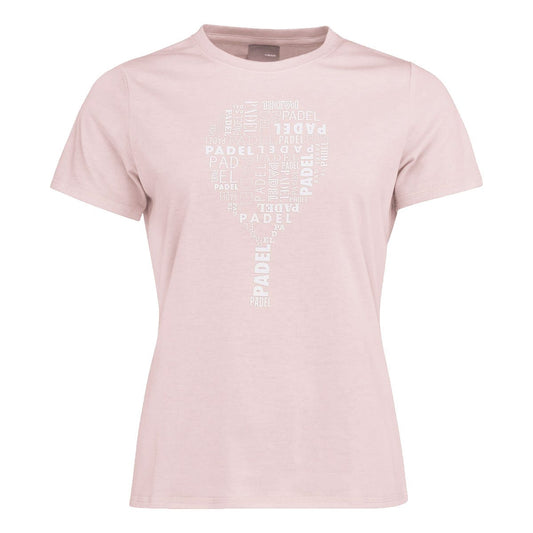 CAMISETA HEAD PADEL TYPO W 814522 ROSA