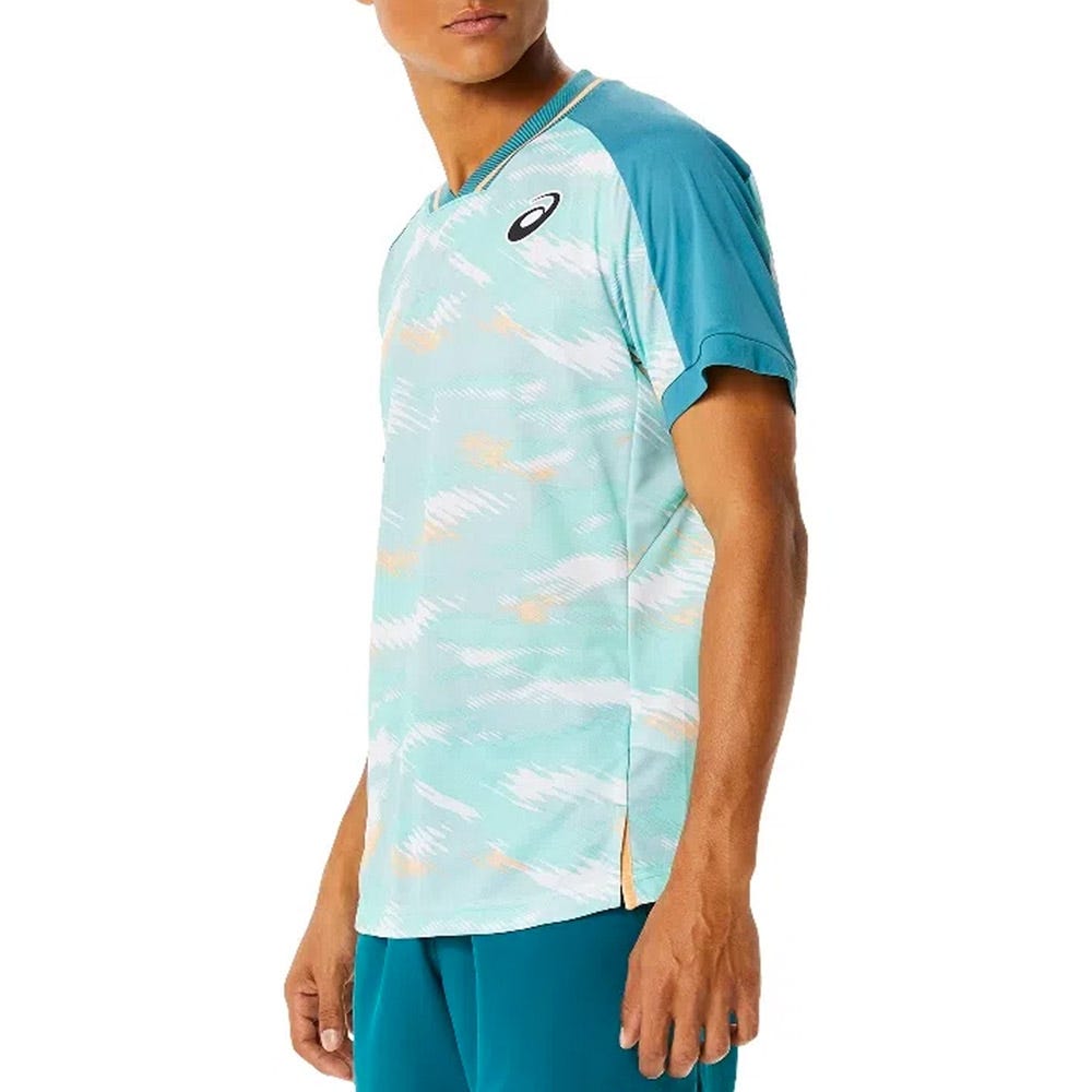 CAMISETA ASICS MATCH GRAPHIC ACUAMARINA