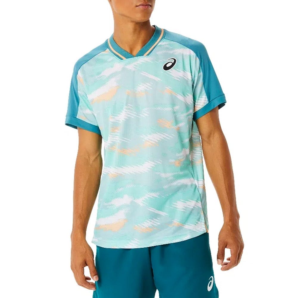 CAMISETA ASICS MATCH GRAPHIC ACUAMARINA