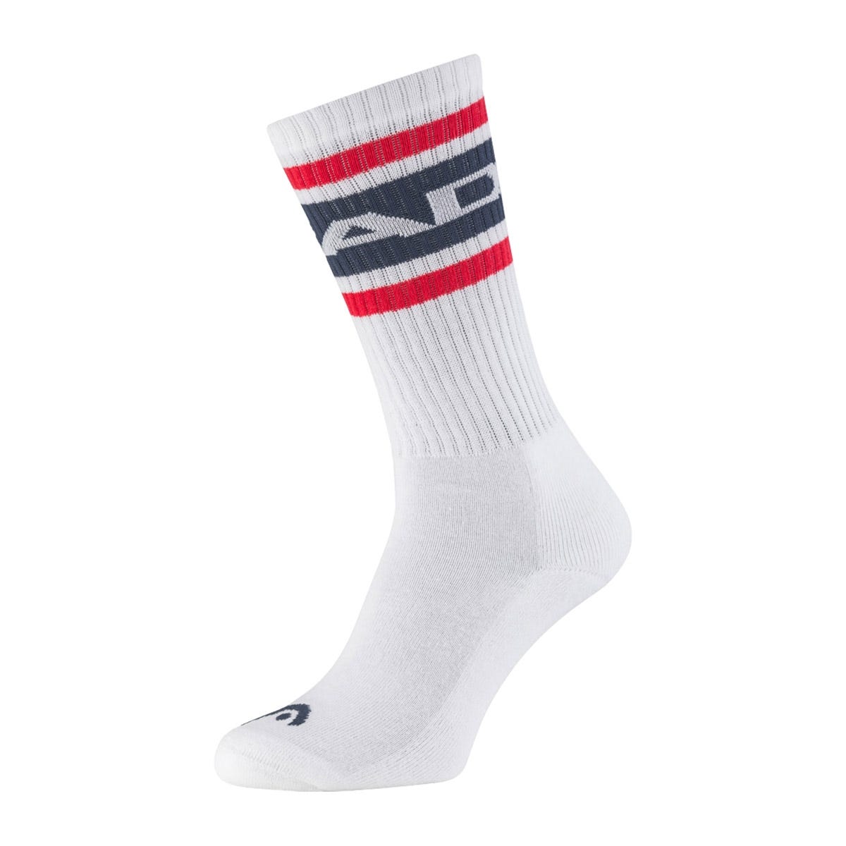 CALCETINES LARGOS HEAD BLANCO/ROJO 811543