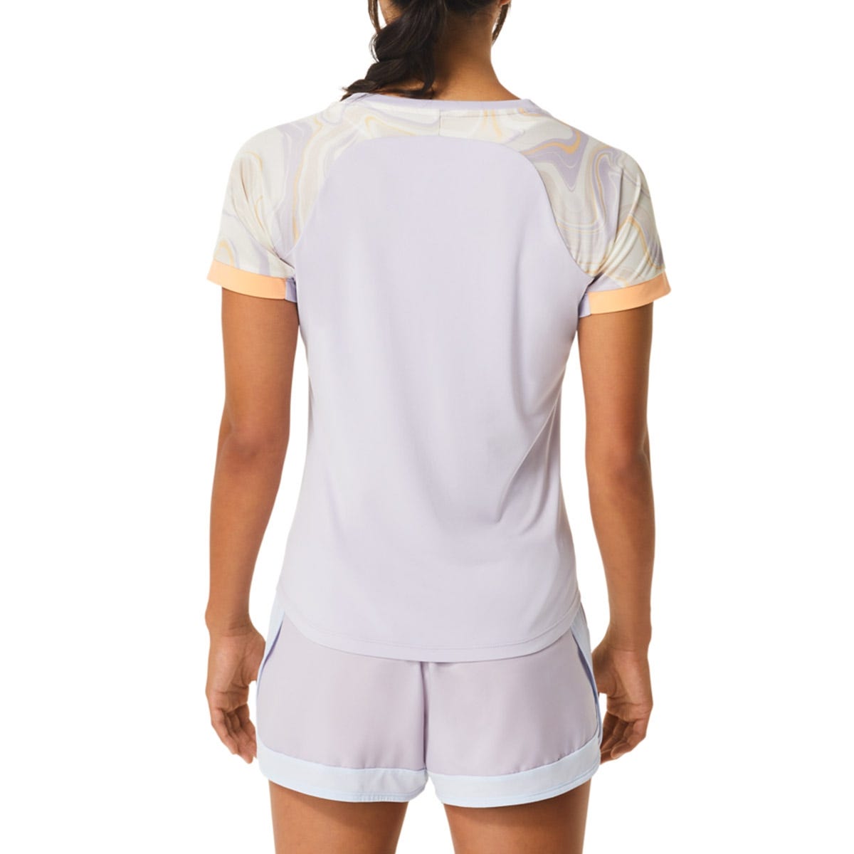 CAMISETA ASICS WOMEN COURT GRAPHIC SS TOP 2042A258 MUJER BLANCO