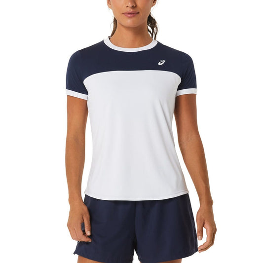 CAMISETA ASICS WOMEN COURT SS TOP 2042A262 MUJER BLANCO