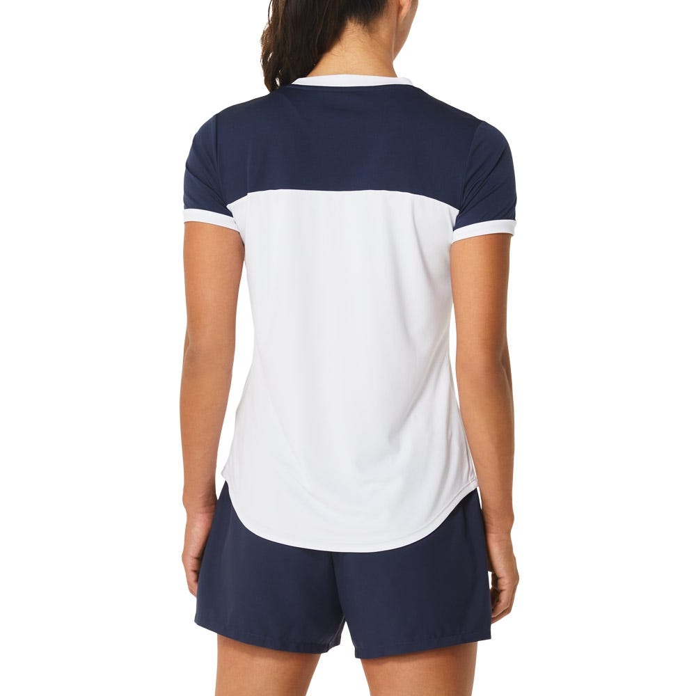 CAMISETA ASICS WOMEN COURT SS TOP 2042A262 MUJER BLANCO