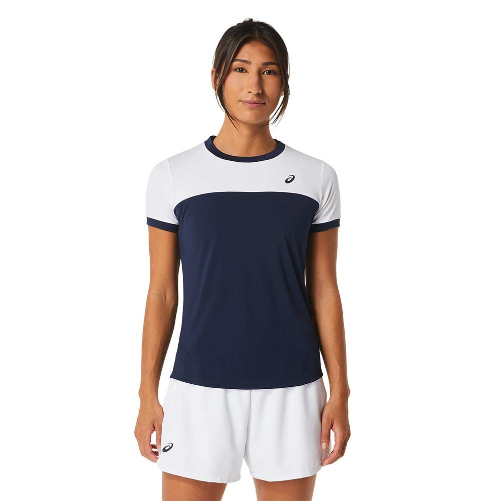 CAMISETA ASICS WOMEN COURT SS TOP 2042A262 MUJER AZUL