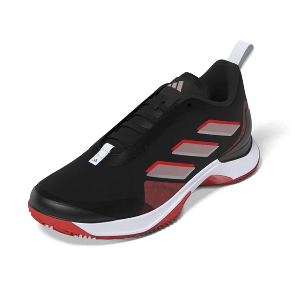 ADIDAS AVACOURT CLAY NEGRO ROJO MUJER HQ8409