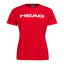 CAMISETA HEAD CLUB BASIC MUJER ROJO