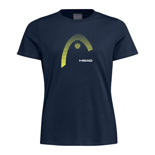 CAMISETA HEAD CLUB LARA MUJER AZUL MARINO