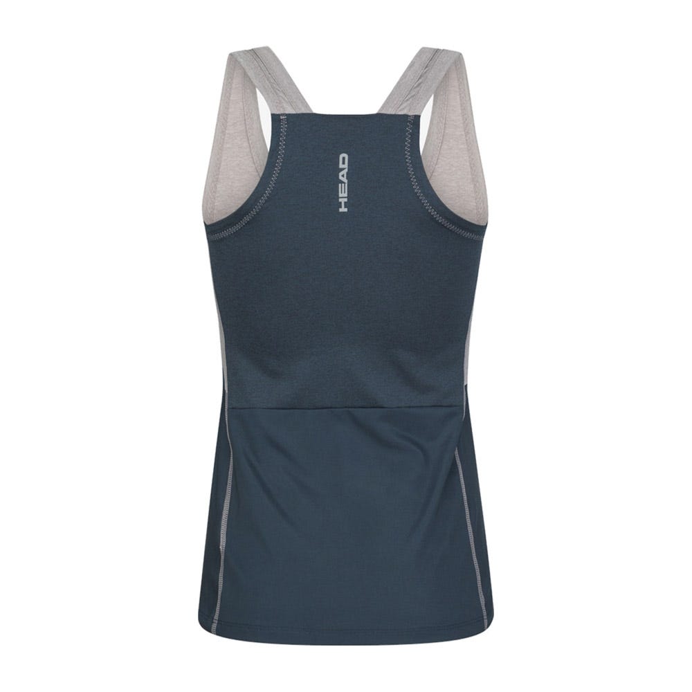 CAMISETA DE TIRANTES HEAD PADEL TECH MUJER AZUL MARINO