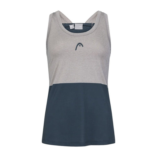 CAMISETA DE TIRANTES HEAD PADEL TECH MUJER AZUL MARINO