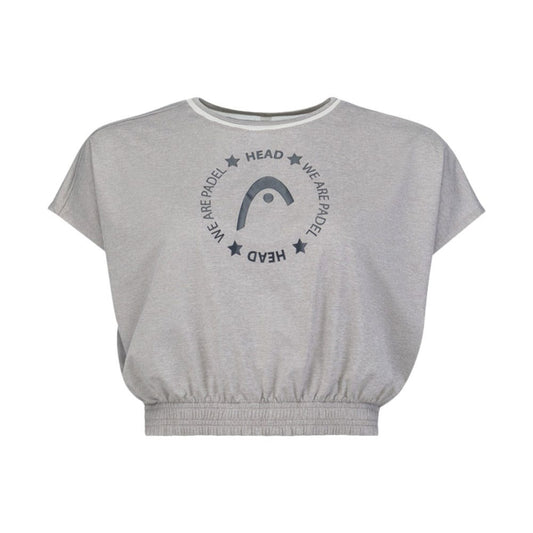 TOP HEAD PADEL CROP MUJER GRIS