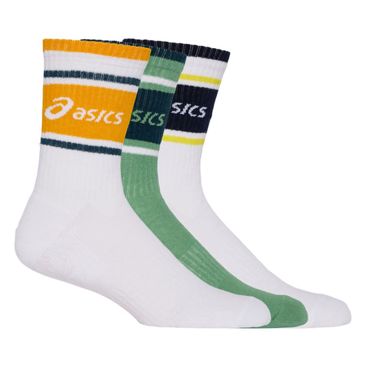 PACK 3 CALCETINES ASICS LOGO CREW GRIS