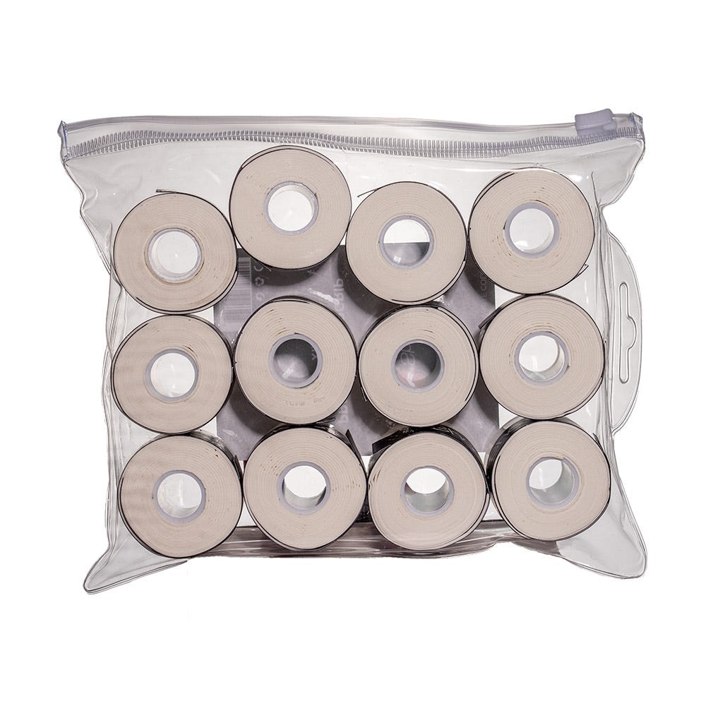 BOLSA SHOCKOUT X12 OVERGRIPS PREMIUM BLANCO LISO