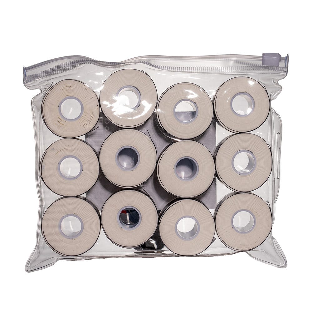 BOLSA SHOCKOUT X12 OVERGRIPS PREMIUM BLANCO PERFORADO