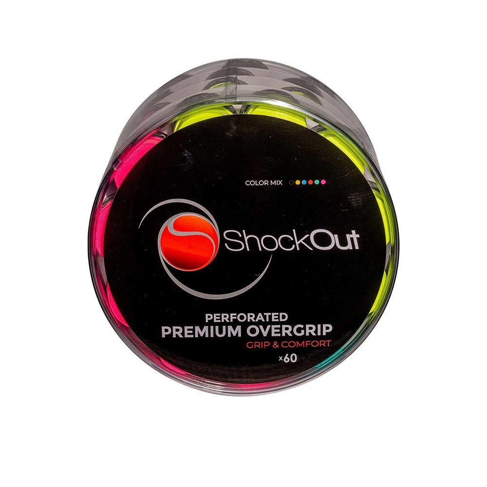 TAMBOR SHOCKOUT X60 OVERGRIPS PREMIUM MULTICOLOR PERFORADO