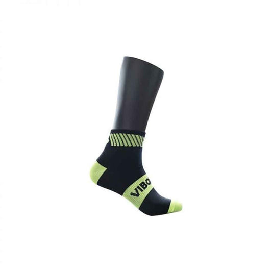 CALCETINES VIBOR-A CAÑA BAJA NEGRO AMARILLO