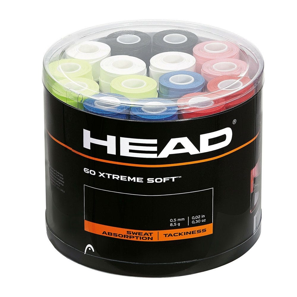CUBO 60 UDS. OVERGRIPS HEAD XTREMESOFT 285425 MIX