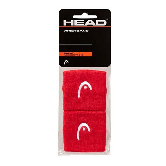 MUÑEQUERAS HEAD 2.5" ROJO