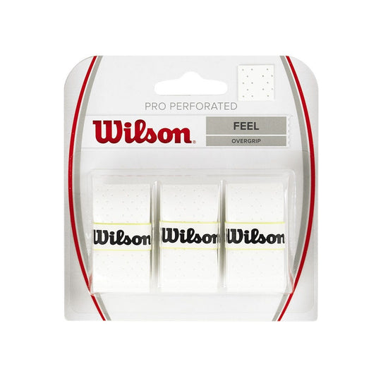 BLISTER 3 UDS. OVERGRIPS WILSON PRO PERFORADO BLANCO