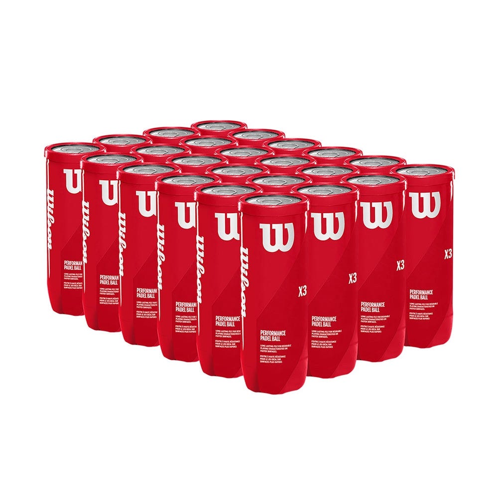 CAJON 24 BOTES WILSON PADEL X3 BALL