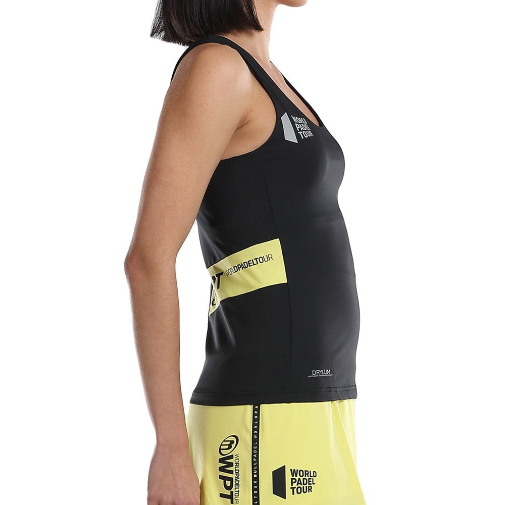 CAMISETA TIRANTES BULLPADEL WPT LICAN MUJER NEGRO