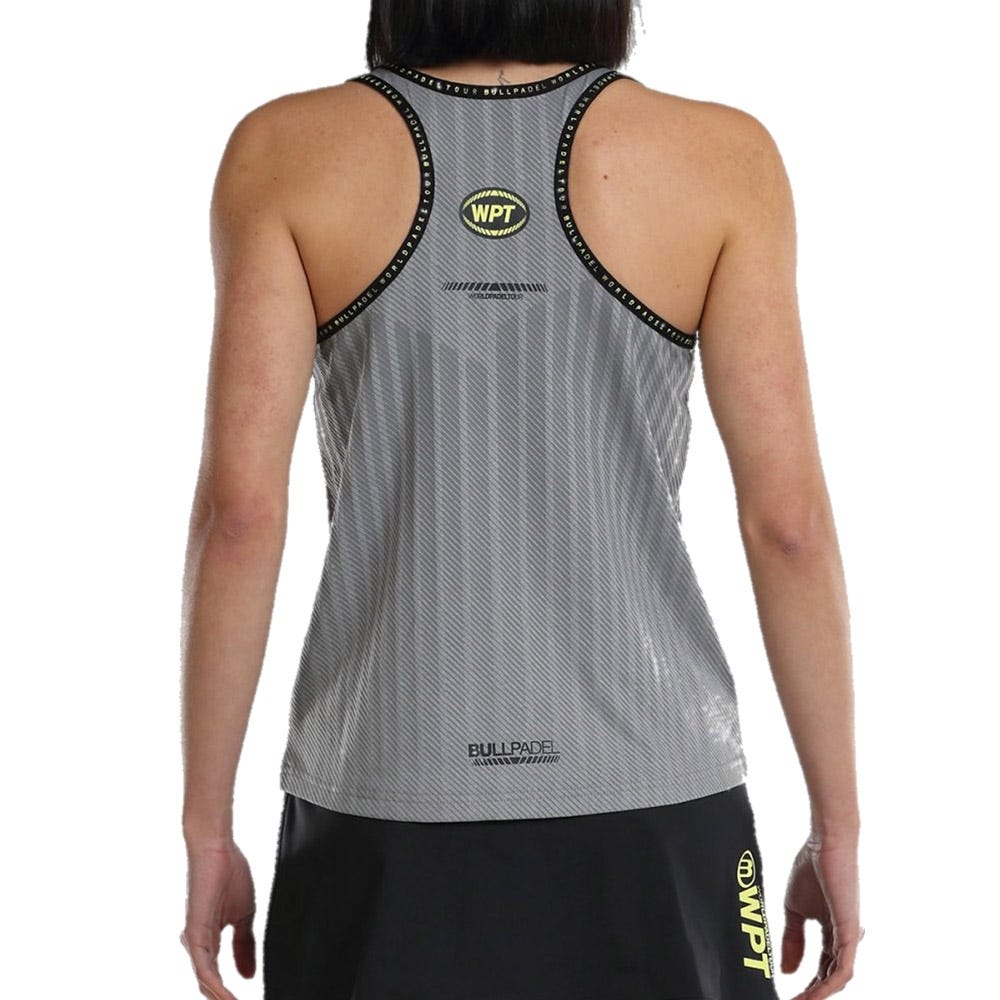 CAMISETA TIRANTES BULLPADEL LUGAR GRIS