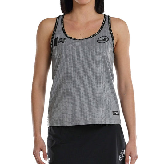 CAMISETA TIRANTES BULLPADEL LUGAR GRIS