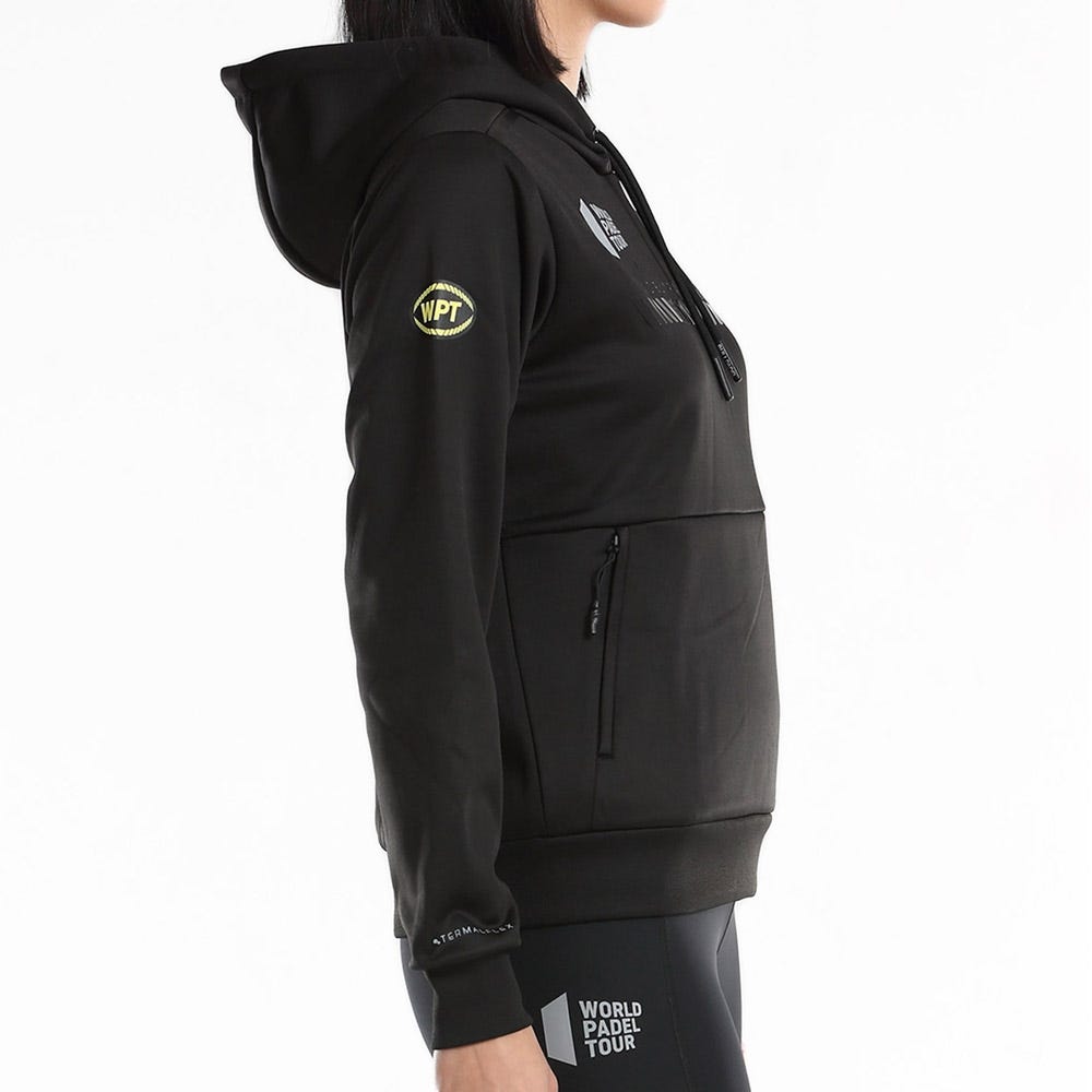 SUDADERA BULLPADEL WPT LESTE MUJER NEGRO