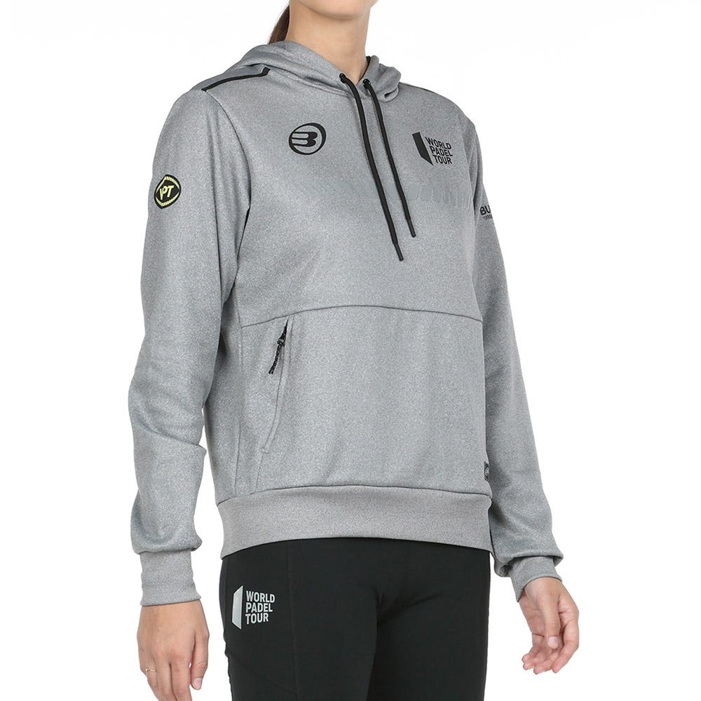 SUDADERA BULLPADEL WPT LESTE MUJER GRIS