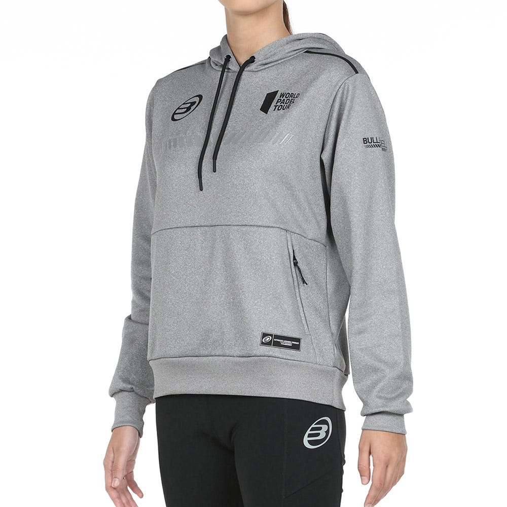 SUDADERA BULLPADEL WPT LESTE MUJER GRIS