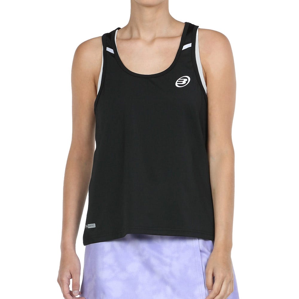 CAMISETA TIRANTES BULLPADEL ERASE NEGRO