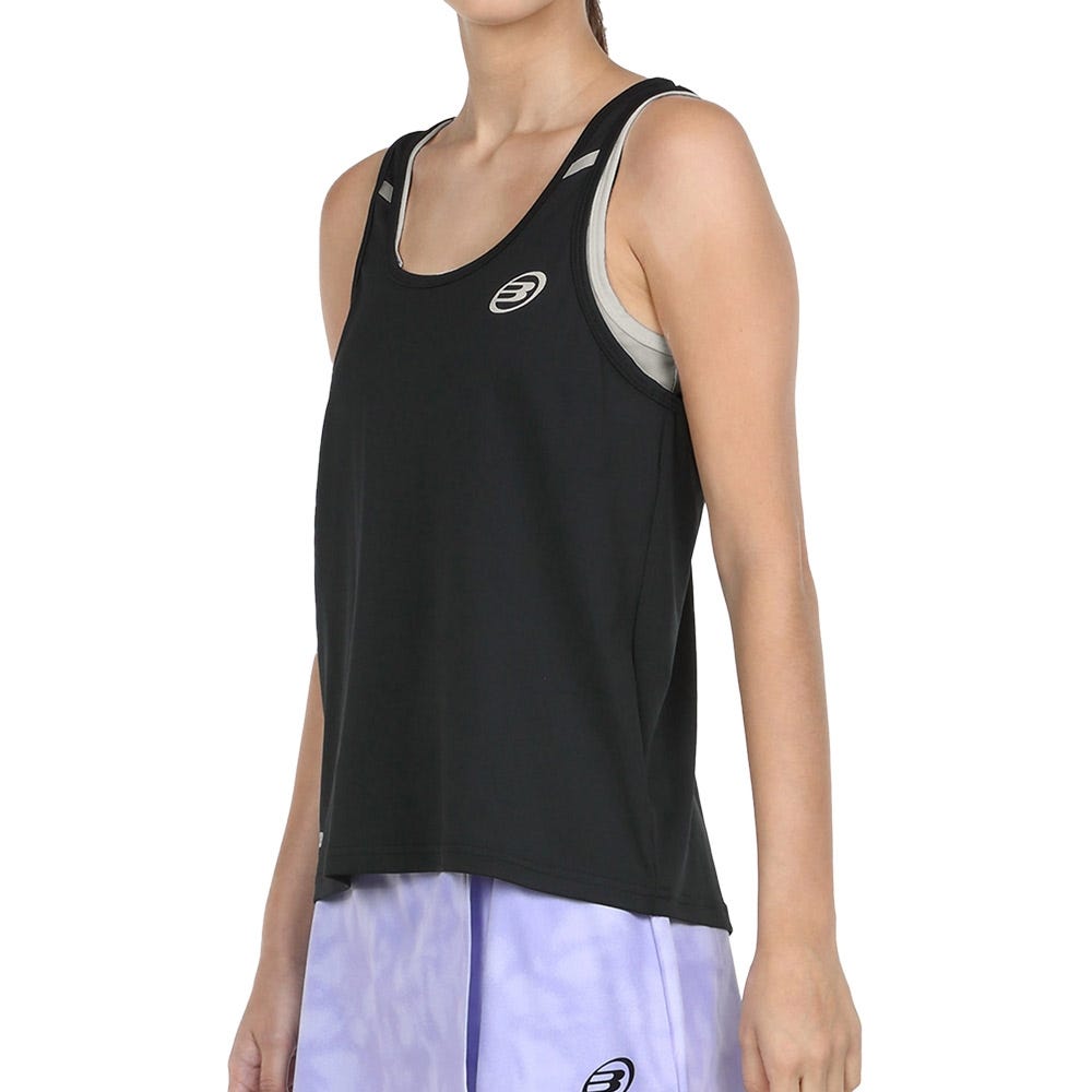 CAMISETA TIRANTES BULLPADEL ERASE NEGRO