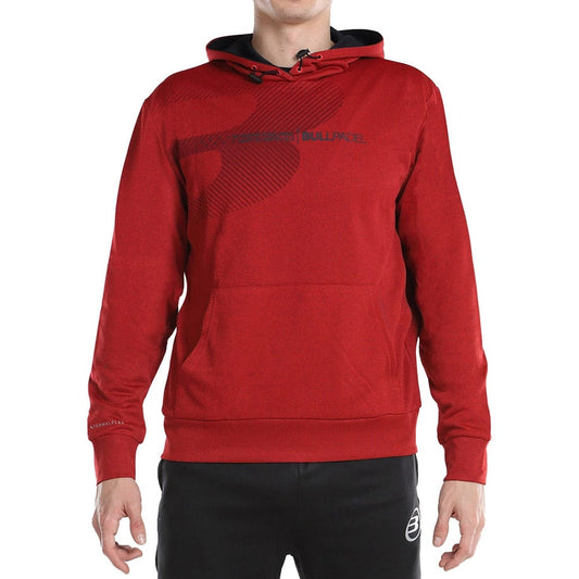 SUDADERA BULLPADEL JAQUE ROJO
