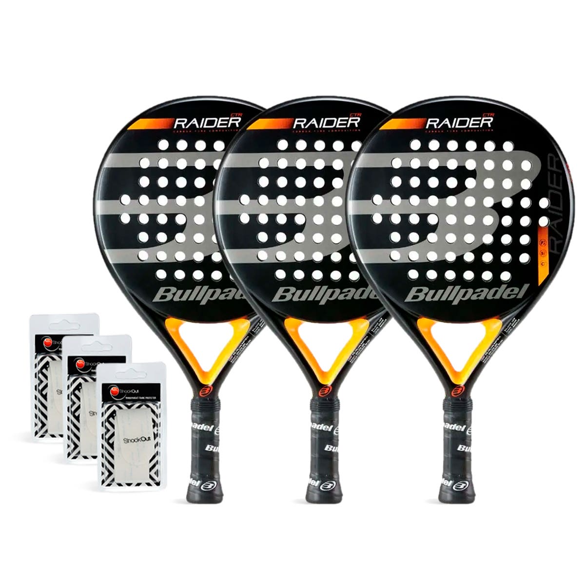 TRIPACK BULLPADEL RAIDER CTRL