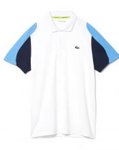 POLO LACOSTE BLANCO AZUL