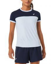 CAMISETA ASICS COURT SS TOP BLANCO NEGRO  MUJER