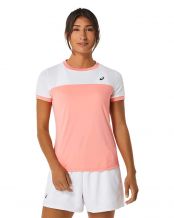 CAMISETA ASICS COURT SS TOP BLANCO MELON MUJER