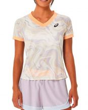 CAMISETA TIRANTES ASICS MATCH GRAPHIC SS TOP LILA CORAL MUJER