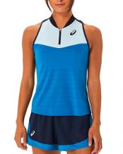 CAMISETA TIRANTES ASICS WOMEN MATCH TANK AZUL BLANCO MUJER