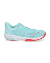 MIZUNO WAVE EXCEED TOUR CC WOS CELESTE ROJO MUJER