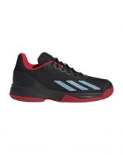 ADIDAS COURTFLASH K NEGRO ROJO JUNIOR