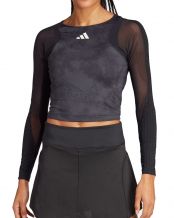 CAMISETA ADIDAS MANGA LARGA PARIS CROP NEGRO MUJER