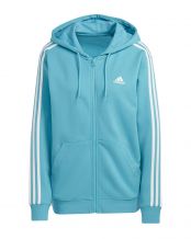 SUDADERA ADIDAS 3 STRIPES AZUL CLARO MUJER