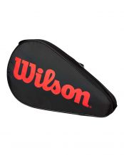 FUNDA WILSON PADEL COVER NEGRO ROJO