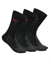 PACK DE 3 PARES DE CALCETINES WILSON CREW NEGRO