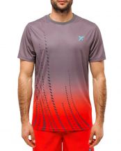 CAMISETA DROP SHOT NAOS GRIS ROJO