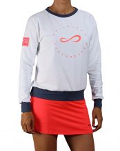 SUDADERA ENDLESS INNER TECH BLANCO AZUL MUJER