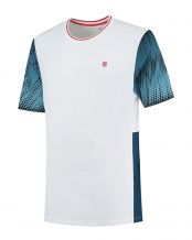 CAMISETA KSWISS HYPERCOURT PRINT CREW BLANCO AZUL