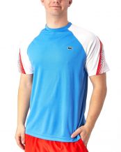 CAMISETA LACOSTE AZUL AQUA