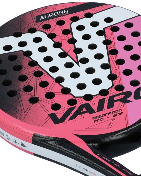 VAIRO Across Pala Da Paddle Tennis Principiante - Forma Rotonda In Fibra Di Vetro Con Finitura Sabbiosa - Bilanciamento Basso 360g - Arancione 2023